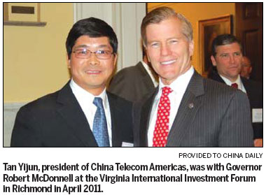 China Telecom busy exploring, cultivating Americas market