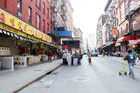 NY Chinatown recovering from storm