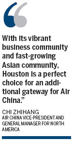 Air China to open nonstop flight to Houston
