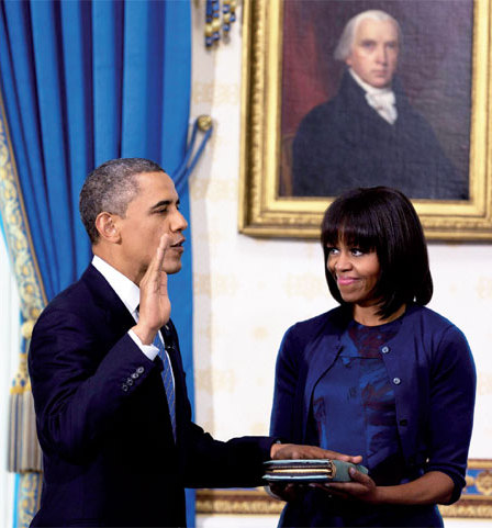Obama takes oath of office