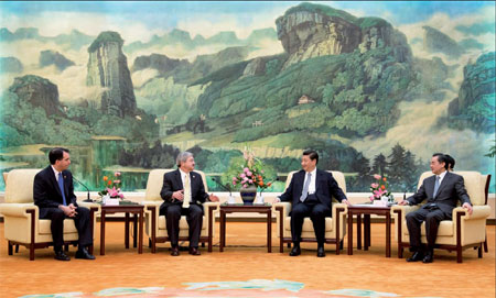 President meets 'old friend' in Beijing
