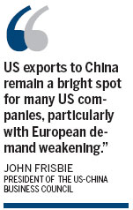 Chinese consumers push US exports higher