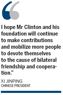 Xi thanks Clinton for role in ties