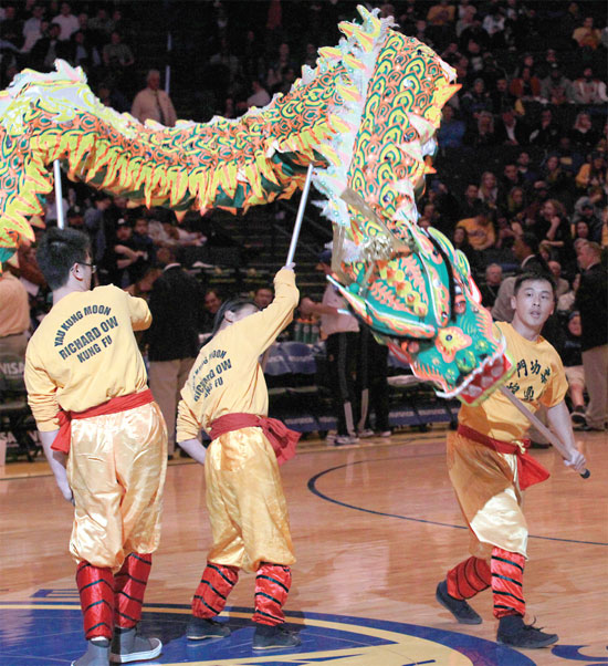 A snapshot of the NBA's Chinese New Year celebration