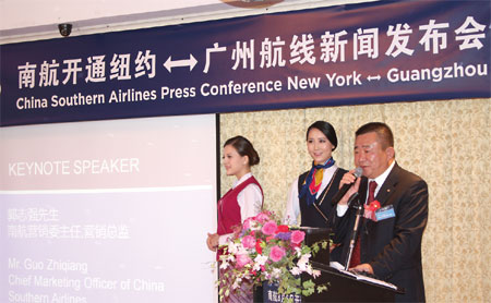 China Southern will launch direct Guangzhou-NY service