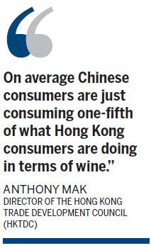 China's wine consumption is growing