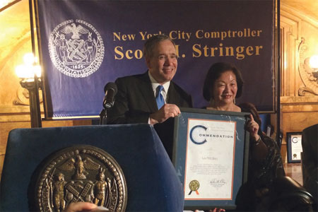 Chinese businesswoman lauded by NYC official