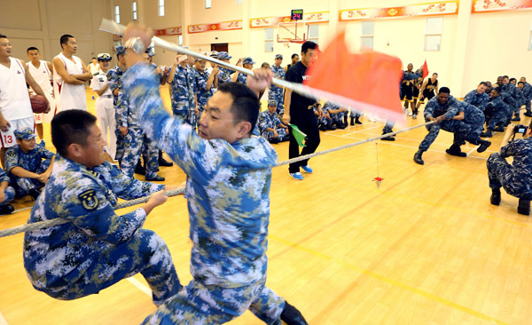 Navy crews from China, US compete in matches