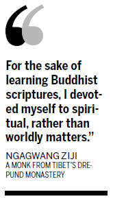 Monk continues quest for knowledge