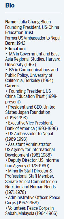 Julia Chang Bloch: breaking barriers, building bridges