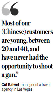 Chinese tourists getting a bang out of gun clubs