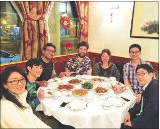 Chinese students celebrate holidays their way