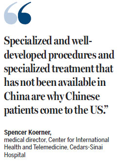 Chinese spur medical tourism in US