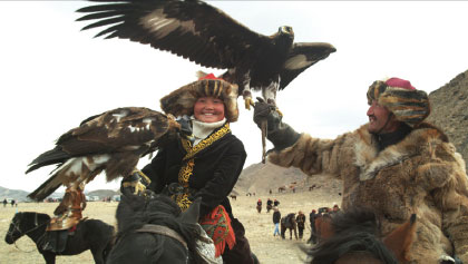 Mongolian eagle hunting - and dreams - take wing on screen