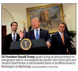 Trump backs merit-based legal immigration