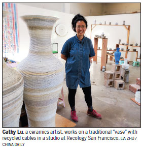Artist explores identity through recyclable trash