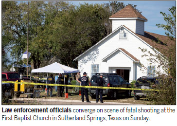 Dozens killed as gunman fires on church