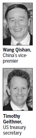 Geithner talks 'focus on yuan'