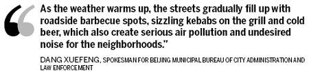 Beijing cracking down on illegal barbecues