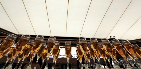 Champagne feast during Cannes Film Festival