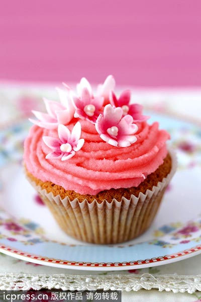 Flowery cupcakes