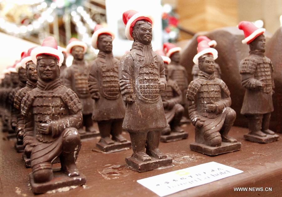 Chocolate Terracotta Warriors ready for Christmas