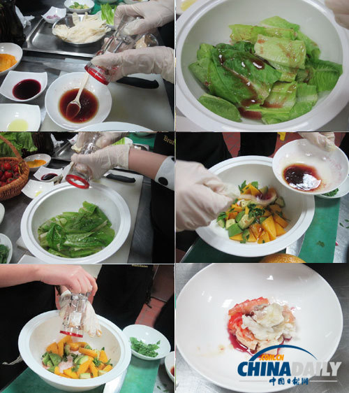 Alaskan King Crab Salad with Mango, Avocado and Red Wine Vinaigrette