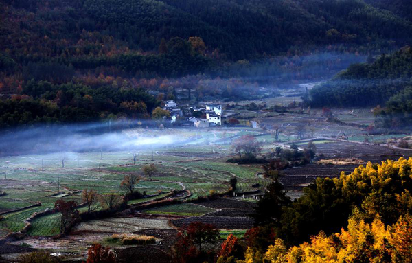 Scenery of Tachuan village, China's Anhui