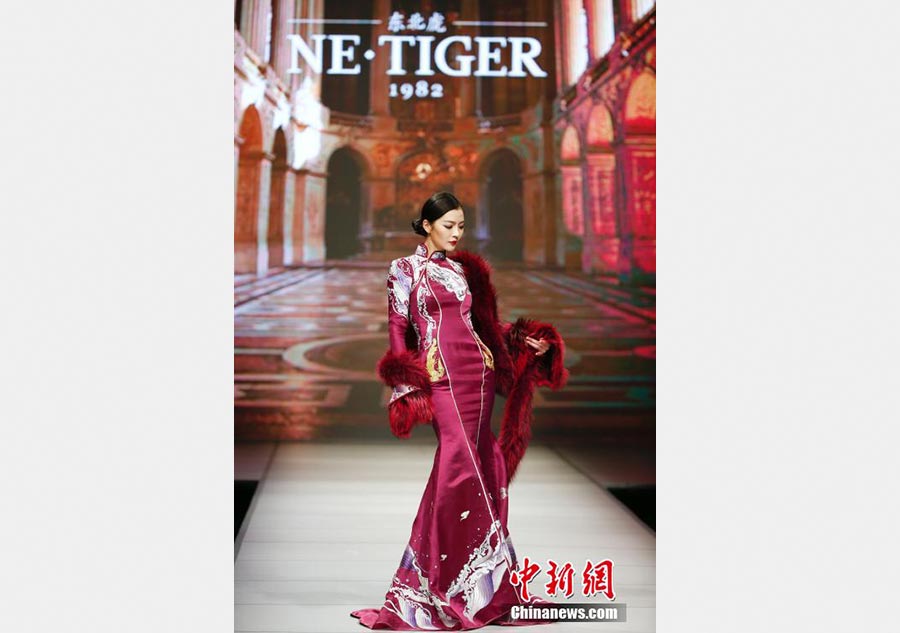 Haute couture fur show held in NE China