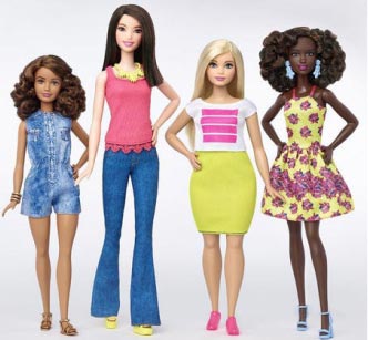Barbie gets tall, petite and curvy