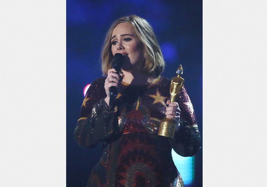 Adele steals the show at 2016 BRIT Awards