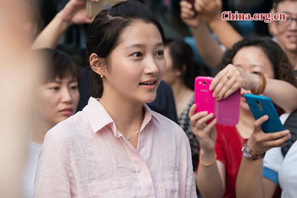 Rising star surrounded by fans after major exam