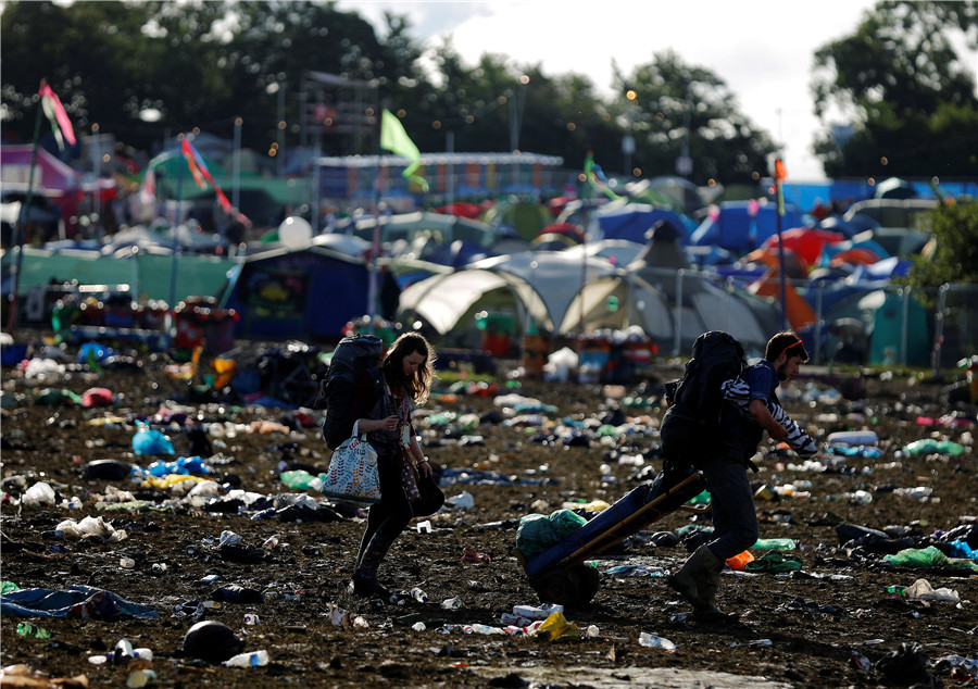 World-famous music festival leaves behind mountains of garbage