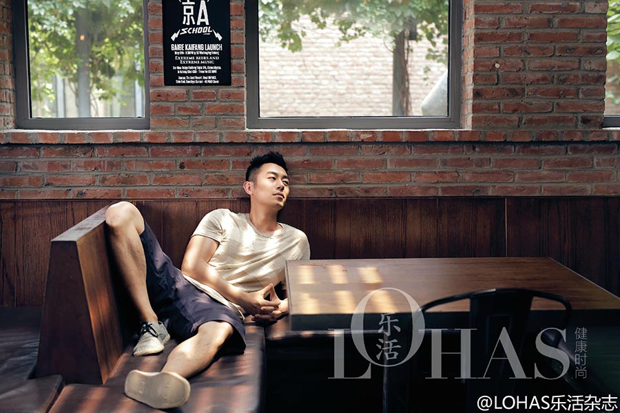 Actor Zhu Yawen poses for Lohas magazine