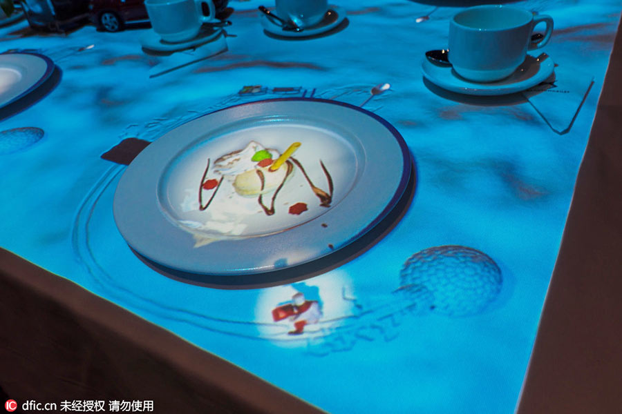 3D holographic ice cream on show in Shanghai