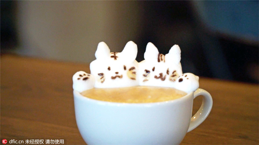 Adorable latte art