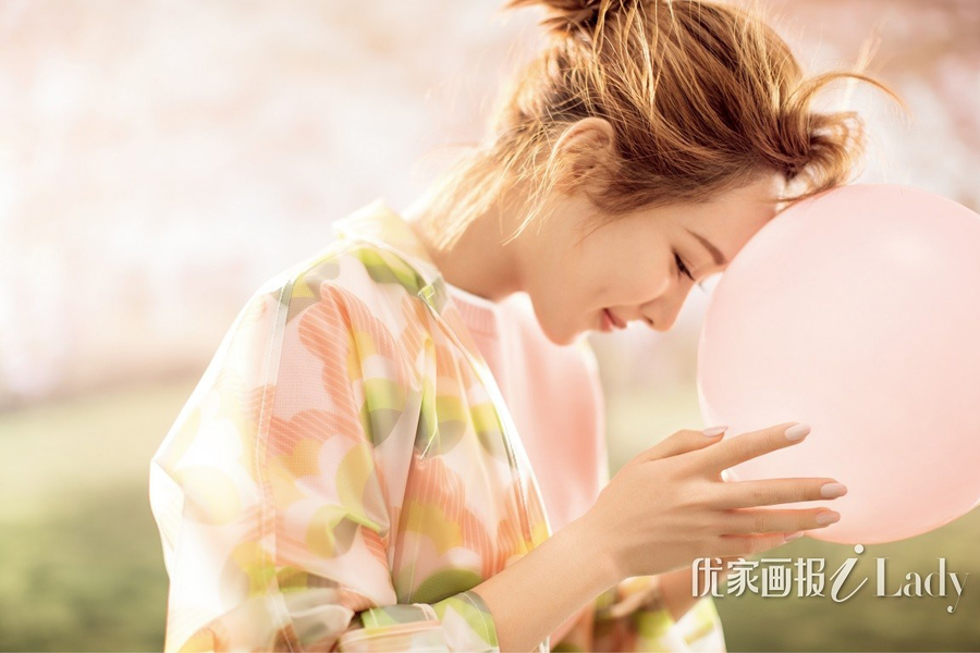 Chinese actress Yang Zi poses for fashion magazine