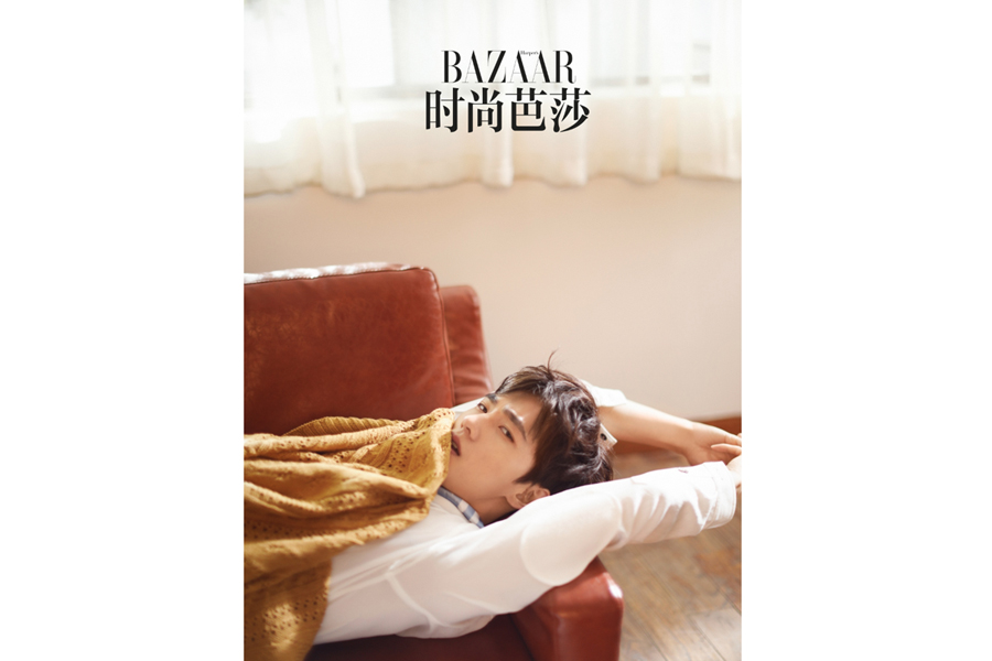 Actor Yang Yang poses for fashion magazine
