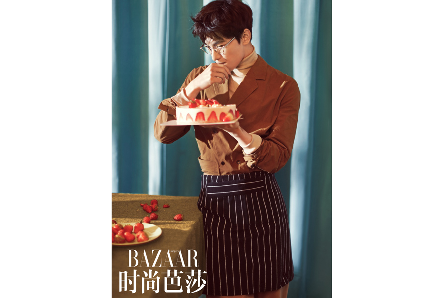 Actor Yang Yang poses for fashion magazine