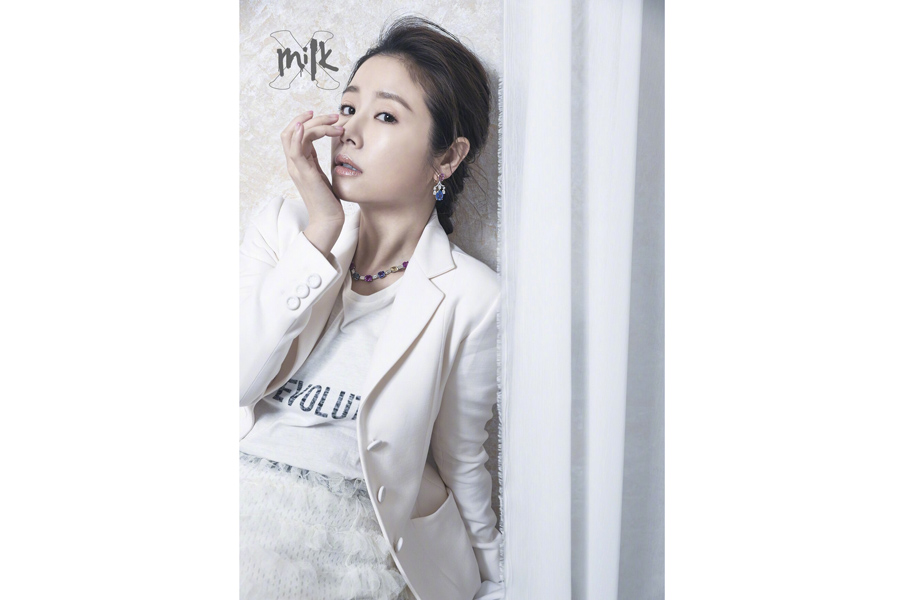 Actress Ruby Lin poses for fashion magazine