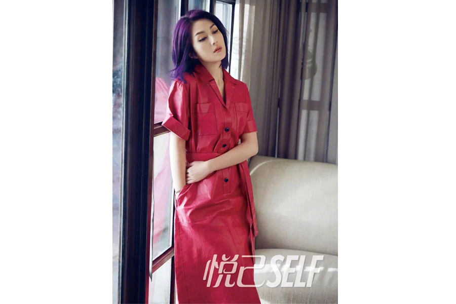 Actress Miriam Yeung poses for fashion magazine
