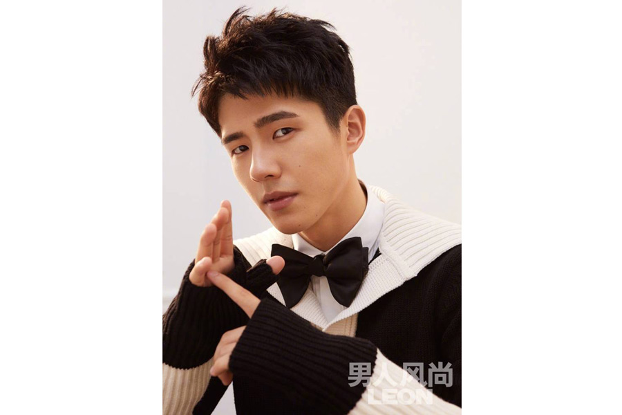 Actor Liu Haoran poses for the fashion magazine