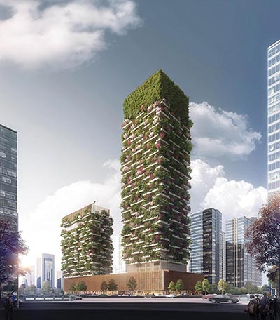 Italian architect's 'vertical forest' to address pollution