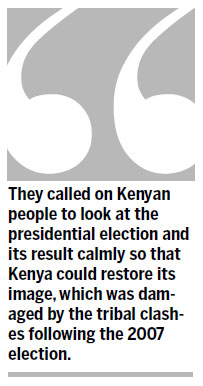 Kenya's peaceful election