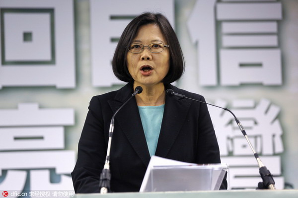 Tsai making a mistake by persisting with her stance
