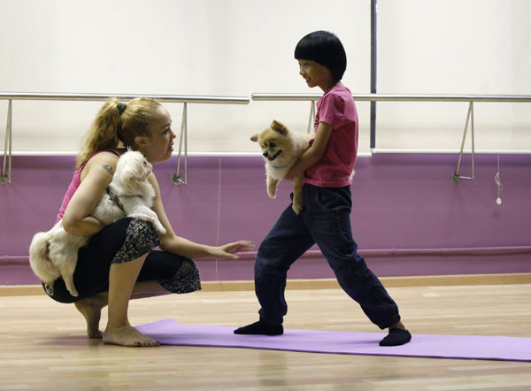 Dog yoga lessons in HK