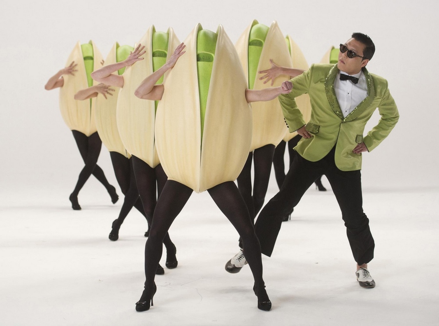 Psy performs for Super Bowl commercial