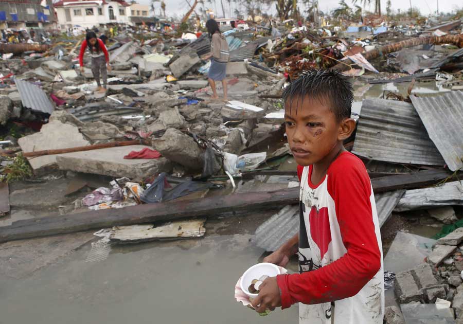 Philippine super typhoon kills at least 10,000