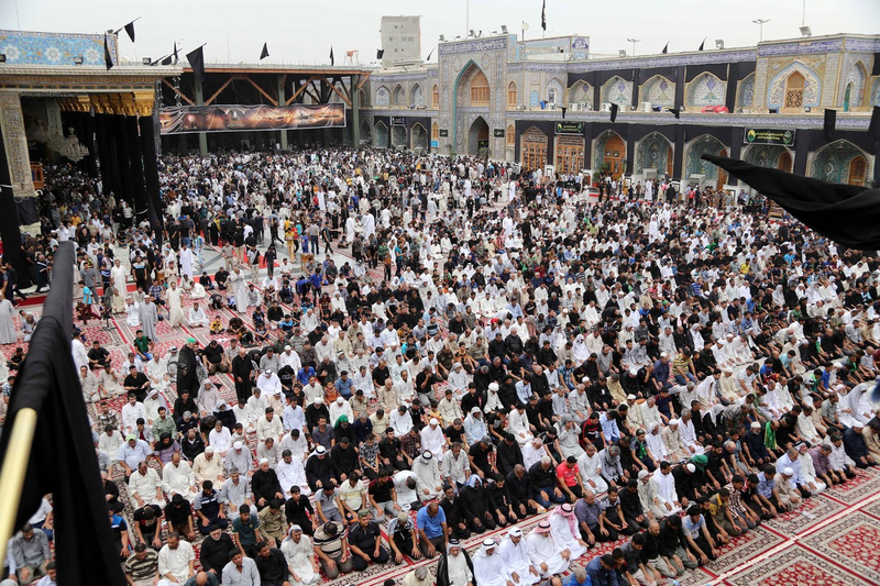 Iraqi pilgrims gather to honor Muslim saint