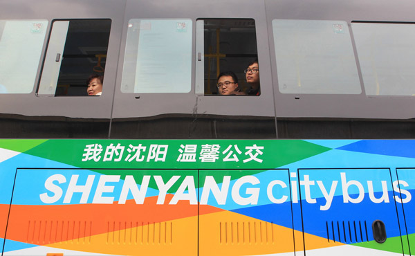 Shenyang's 50 gas-electric hybrid buses to hit the road